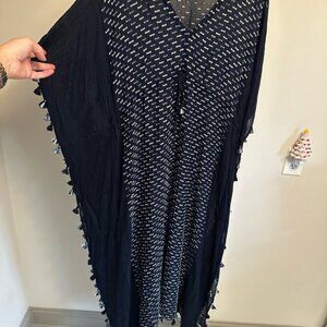 Michael Stars Navy and White Maxi Dress